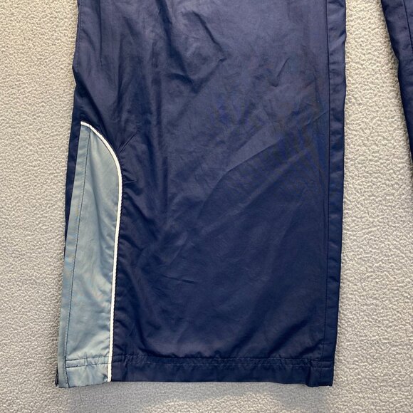 VINTAGE Reebok Pants Mens Large Blue Lined Windbreaker Track Zip Y2K,Wide Leg - Picture 12 of 14